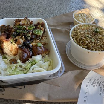Tin Roof Maui - Mochiko Chicken, Garlic Noodles, & Mac Salad - Hawaiian Near Me - Kahului, Hawaii Tin Roof Maui - Mochiko Chicken, Garlic Noodles, & Mac Salad - Hawaiian Near Me - Kahului, Hawaii