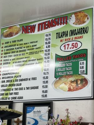 Menu photo 1 Colima's Mexican Restaurant Oceanside, CA