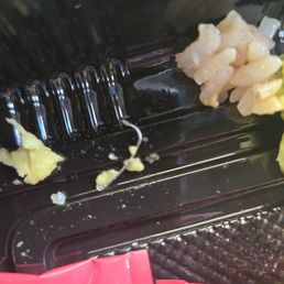Staple in the california roll. Staple in the california roll.