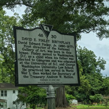 David Finley Birthplace Historical Marker - David Finley Birthplace Historical Marker, York SC - Landmarks & Historical Buildings Near Me - York, South Carolina David Finley Birthplace Historical Marker - David Finley Birthplace Historical Marker, York SC - Landmarks & Historical Buildings Near Me - York, South Carolina