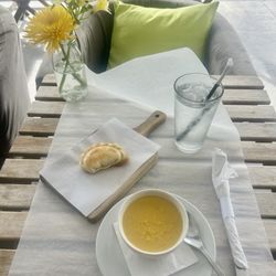 Open Kitchen By Pure Simple Cooking - Corn chowder and caprese empanada