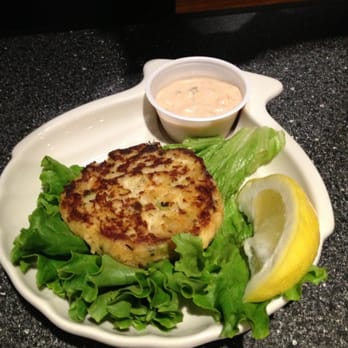 Huot's Seafood Restaurant - Crab cake. It was just okay. But that tartar sauce was amazing. - Seafood Near Me - Saco, Maine Huot's Seafood Restaurant - Crab cake. It was just okay. But that tartar sauce was amazing. - Seafood Near Me - Saco, Maine