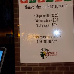 Nuevo Mexico Restaurante - The reason why I won't be back.