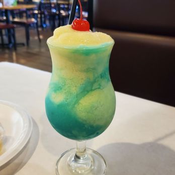 The Juicy Crab - Crab colada - Pina colada with blue curacao - Seafood Near Me - Jacksonville, Florida
