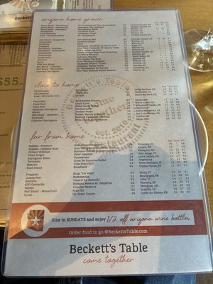 Menu photo 3 Beckett's Table Phoenix, AZ
