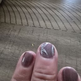 This is the awful look of a manicure...and he cut my ling nails off and was trying to sell me on acrylic nails! This is the awful look of a manicure...and he cut my ling nails off and was trying to sell me on acrylic nails!