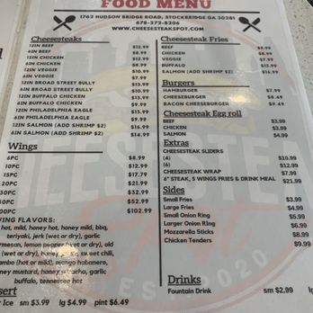 Cheesesteak Spot - Cheesesteaks Near Me - Stockbridge, Georgia