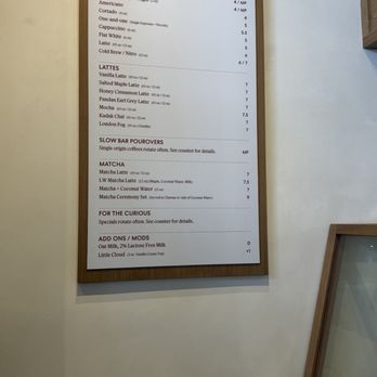 Little While - Menu - Coffee & Tea Near Me - San Diego, California Little While - Menu - Coffee & Tea Near Me - San Diego, California