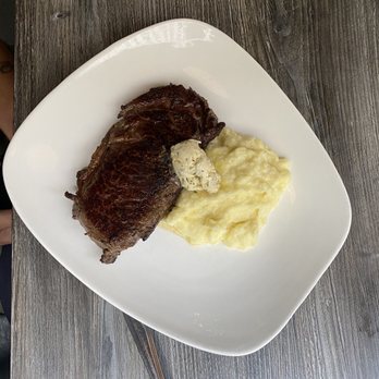 Tonic Seafood & Steak - 14oz. Ribeye with mashed potatoes - Bars Near Me - Wilmington, Delaware