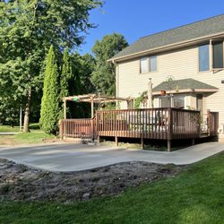 DeGroot Concrete - Back yard patio added.