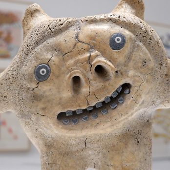 Winnipeg Art Gallery - Nelson Takkiruq; Double Shaman Drum Dancer; 1989; whale bone, stone - Art Galleries Near Me - Winnipeg, Manitoba Winnipeg Art Gallery - Nelson Takkiruq; Double Shaman Drum Dancer; 1989; whale bone, stone - Art Galleries Near Me - Winnipeg, Manitoba