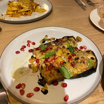 Terra - Eggplant w/ mint, pomegranate (my fave) - Italian Near Me - Dallas, Texas Terra - Eggplant w/ mint, pomegranate (my fave) - Italian Near Me - Dallas, Texas