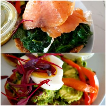 Eggspresso - Avo toast+eggs florentine w/ cured salmon - Breakfast & Brunch Near Me - Fullerton, California Eggspresso - Avo toast+eggs florentine w/ cured salmon - Breakfast & Brunch Near Me - Fullerton, California