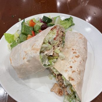 Amoura Restaurant - Chicken Shawarma Wrap - Mediterranean Near Me - South San Francisco, California