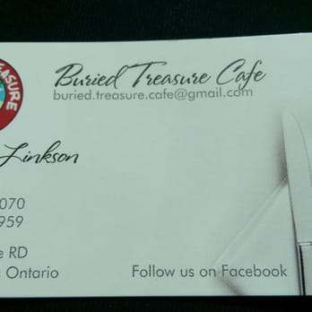 Buried Treasure Cafe - Business card from Jenni the owner. - Bars Near Me - Niagara Falls, Ontario Buried Treasure Cafe - Business card from Jenni the owner. - Bars Near Me - Niagara Falls, Ontario