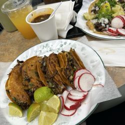 La Fondita Jarocha - Birria tacos and Carne Asada Tacos.
