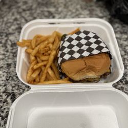 American and fries