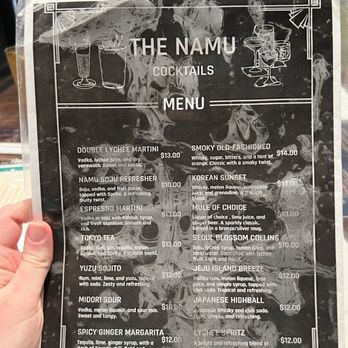 The Namu - Drink menu - Korean Near Me - Coral Springs, Florida The Namu - Drink menu - Korean Near Me - Coral Springs, Florida