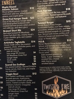 Menu photo 7 Twisted Fire Oconomowoc, WI