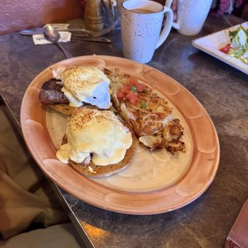 The Stone House Cafe - Surf and turf eggs Benedict - New American Near Me - Reno, Nevada The Stone House Cafe - Surf and turf eggs Benedict - New American Near Me - Reno, Nevada