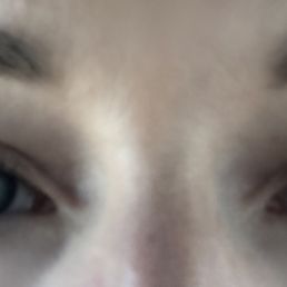 With mascara. Don't they look like falsies??