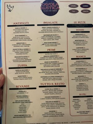 Menu photo 2 Tavola Rustica Lambertville, NJ Menu photo 2 Tavola Rustica Lambertville, NJ