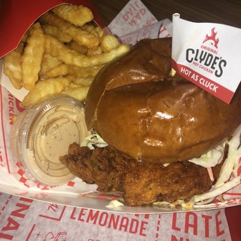 Clyde's Hot Chicken - Hot as Cluck Sandwich 10/10 ... spice level is perfect - Chicken Shop Near Me - Montclair, California Clyde's Hot Chicken - Hot as Cluck Sandwich 10/10 ... spice level is perfect - Chicken Shop Near Me - Montclair, California