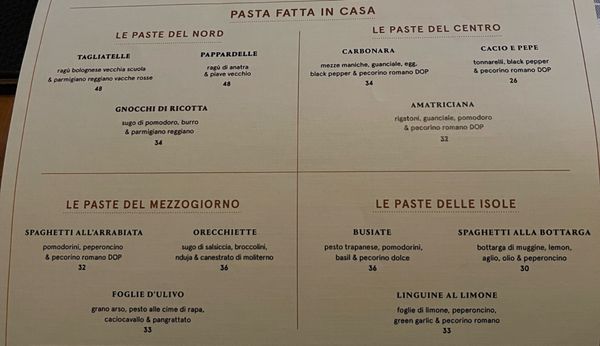Menu photo 5 Felix Trattoria Los Angeles, CA
