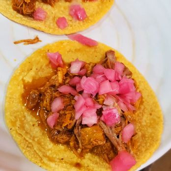 Chichen Itza Restaurant - Tacos cochinita pibil. A la carte. Not as a meal. - Mexican Near Me - Los Angeles, California Chichen Itza Restaurant - Tacos cochinita pibil. A la carte. Not as a meal. - Mexican Near Me - Los Angeles, California