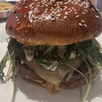 Gordon Ramsay Burger Las Vegas - Blue cheese burger. It has a sauce in it that compliments this burger so well. 12/7/23 - Burgers Near Me - Las Vegas, Nevada Gordon Ramsay Burger Las Vegas - Blue cheese burger. It has a sauce in it that compliments this burger so well. 12/7/23 - Burgers Near Me - Las Vegas, Nevada