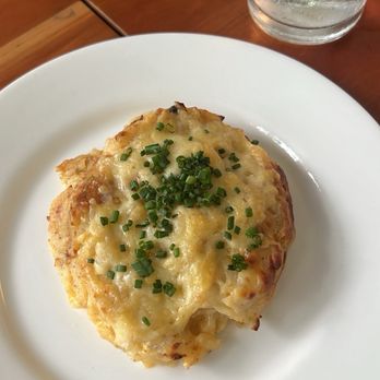 Mattie's - Cheddar hashbrown cake DELISH - American Near Me - Austin, Texas