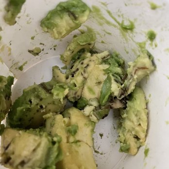 WaBa Grill - Avocado with mold and all squished - Fast Food Near Me - La Verne, California WaBa Grill - Avocado with mold and all squished - Fast Food Near Me - La Verne, California
