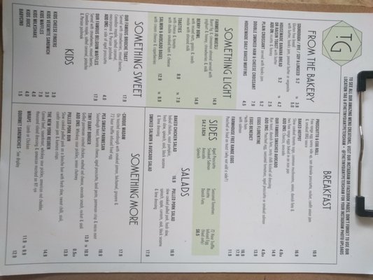 Menu photo 1 The Tiny GIANT Petersham Petersham, NSW