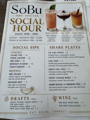 Menu photo 2 SoBu Social Burnaby, BC