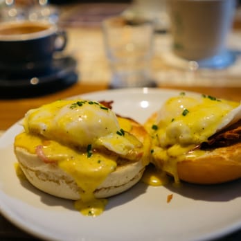 Leo's Beanery - Eggs Benedict. Delicious and a good sized muffin. - Coffee & Tea Near Me - Edinburgh, EDH Leo's Beanery - Eggs Benedict. Delicious and a good sized muffin. - Coffee & Tea Near Me - Edinburgh, EDH