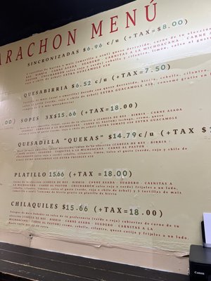 Menu photo 2 El Huarachon Toronto, ON Menu photo 2 El Huarachon Toronto, ON