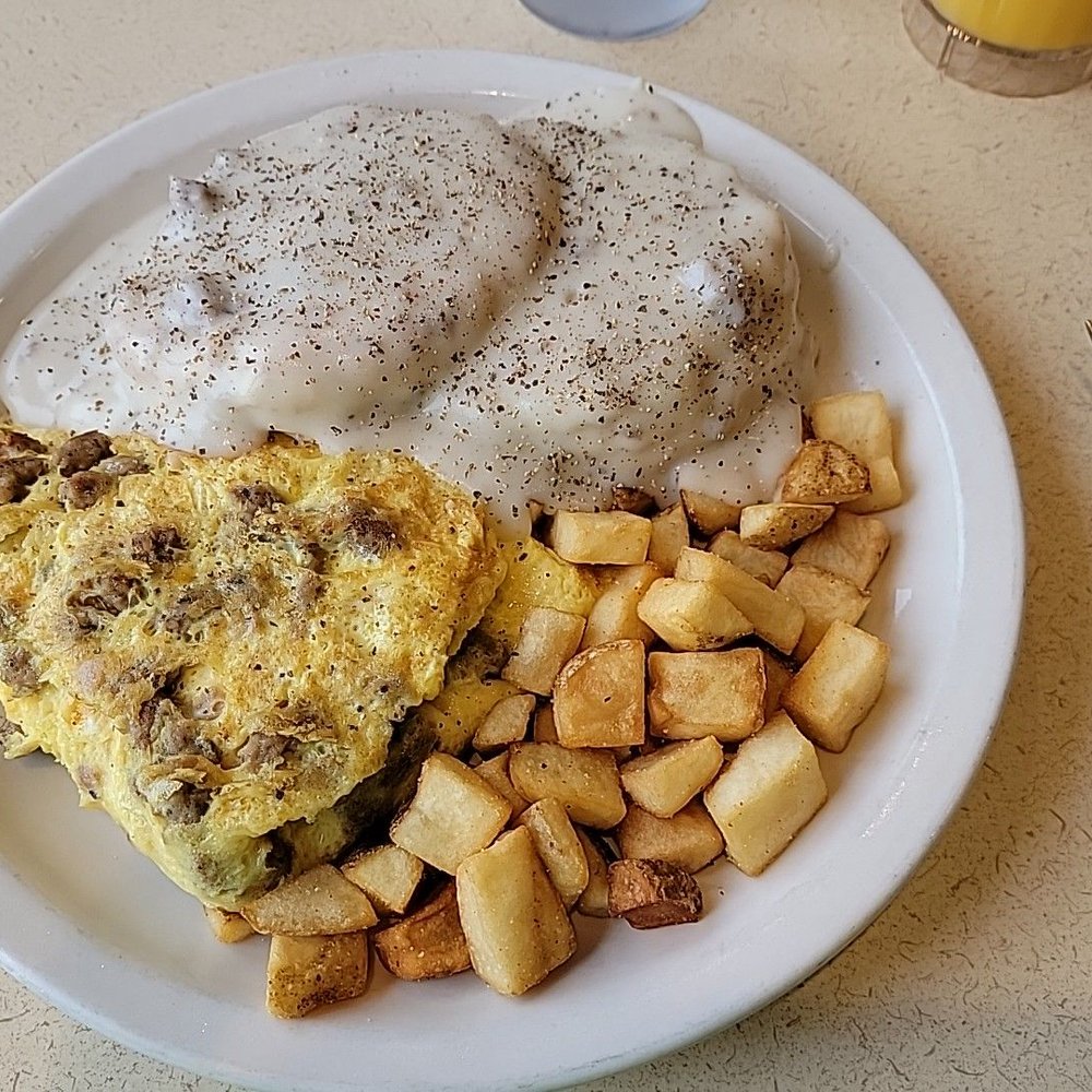 The Mayberry with potatoes. The Mayberry with potatoes.
