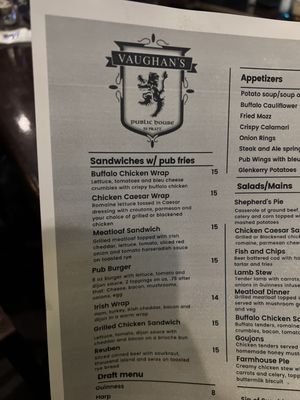 Menu photo 3 Vaughan's Public House Hartford, CT Menu photo 3 Vaughan's Public House Hartford, CT