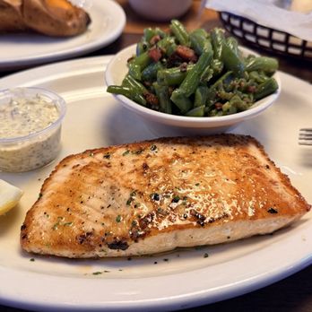 Texas Roadhouse - Grilled Salmon*, green beans - American Near Me - Henderson, Nevada Texas Roadhouse - Grilled Salmon*, green beans - American Near Me - Henderson, Nevada