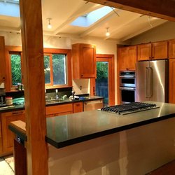 Shaker style kitchen cabinetry made with hard maple. Color is a custom dye recipe w/5 coats high-end, durable oil urethane clear finish.