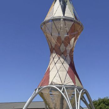 Bolt Tower and Time Capsule - Colors are fading - Public Art Near Me - Oklahoma City, Oklahoma Bolt Tower and Time Capsule - Colors are fading - Public Art Near Me - Oklahoma City, Oklahoma