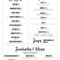 Vandy's Grille - Front page