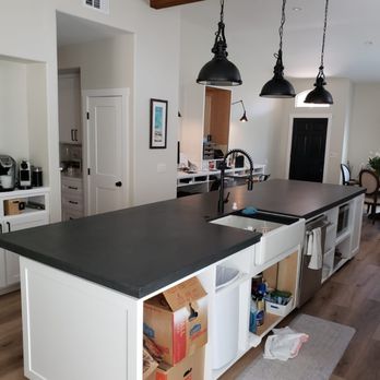 Real Deal Stone Marble Tile - Island with under mount sink cut out - Countertop Installation Near Me Real Deal Stone Marble Tile - Island with under mount sink cut out - Countertop Installation Near Me