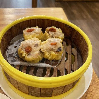 Tim Ho Wan - Hell's Kitchen - S7. (Siu Mai) Steamed Pork Dumplings with Shrimp - Dim Sum Near Me - New York, New York Tim Ho Wan - Hell's Kitchen - S7. (Siu Mai) Steamed Pork Dumplings with Shrimp - Dim Sum Near Me - New York, New York