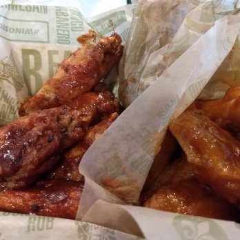 Wingstop - 5 Atomic and 5 Mango Habanero - Chicken Wings Near Me - Bonita Springs, Florida