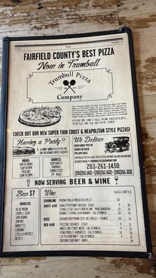 Menu photo 1 Trumbull Pizza Company Trumbull, CT