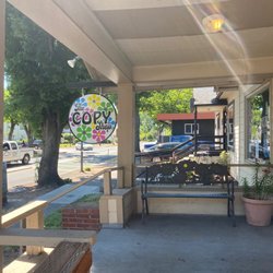 The Copy Shop - Outside signage and porch