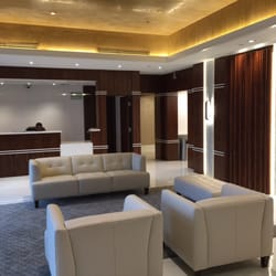 Berlin Designs Corporate Division - Progress pic on our redesigned lobby for Alhambra condominium in Fort Lauderdale