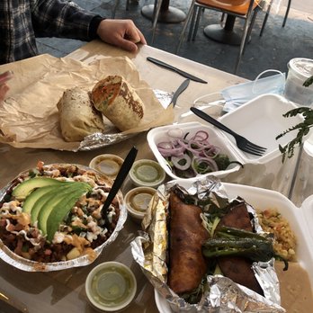 Phatties - Our Meal with outdoor dining area - Mexican Near Me - Escondido, California