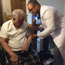 Mperial Health - A house call for a patient with limited mobility.